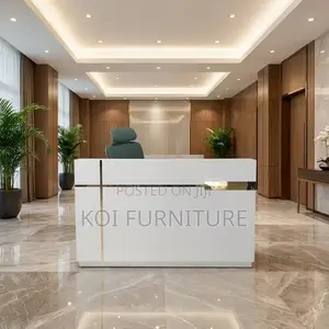 Reception Desk; 1.6m Front Reception Table