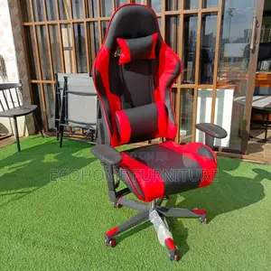 Red Gaming Chair. Reclining 180°, Adjustable Height
