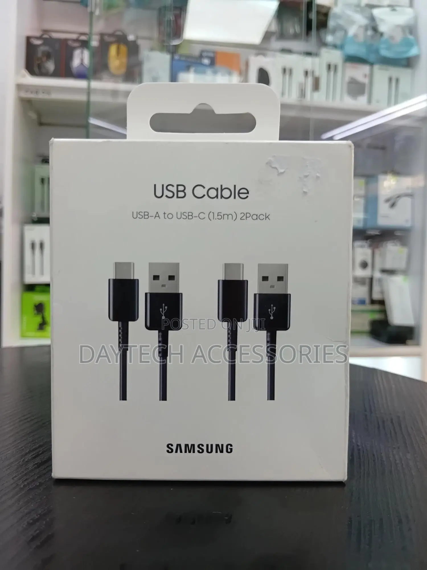 This Is a Samsung Usb-a to Usb-C Cable (1.5m) 2-Pack.