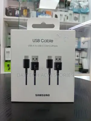 This Is a Samsung Usb-a to Usb-C Cable (1.5m) 2-Pack.