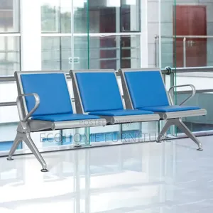 3 Seater Comfort Waiting Chair Blue