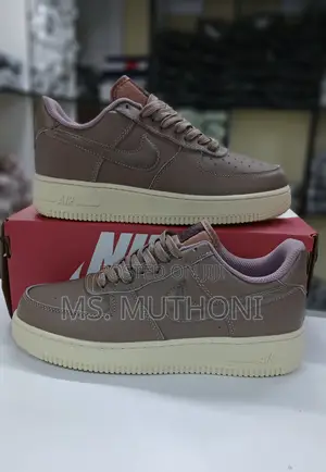 Mink Brown Puffy Swoosh Af1 Size 38-45