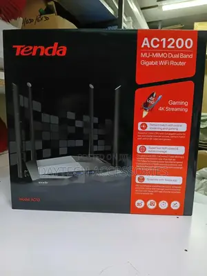 Tenda Ac10 Router Ac1200 Smart Dual-Band Gigabit Wi-Fi.