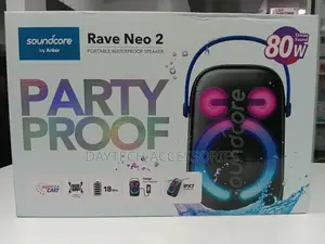 This Is an Anker Soundcore Rave Neo 2 Portable Bluetooth Speaker.