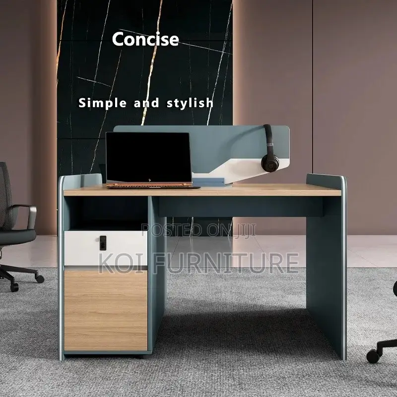 Office Workstation; Concise Two Users Executive Workstation Desk