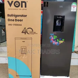 *Von Single Door Fridge 170l With Dispenser
