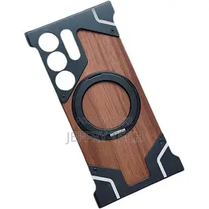 Samsung Magnetic Wood-Armor Casegalaxy S24 Ultra – Black Edition