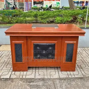 Office Desk; 120cm Mahogany Executive Office Desk