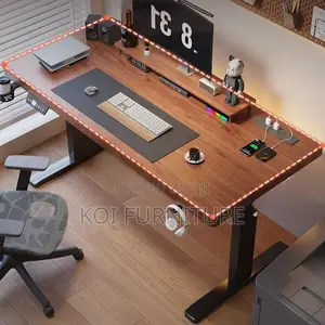 Office Table; 1200mm Minimalist Height Adjustable Gaming Computer Desk