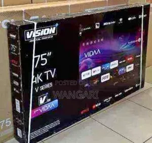 Restocked Vision 75 Inch 4 K Television v Series