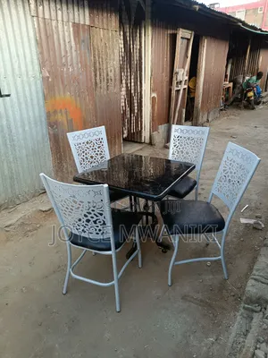 Restaurant Set, With Coated Frames and Marble Table 