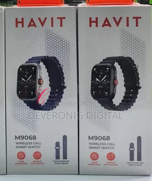 Havit M9068 Amoled Wireless Call Smart Watch *With Extra Watch Straps