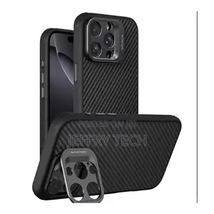 Black Nillkin Cardboprop Case for iPhone 16 Pro Max – Multi-Functional