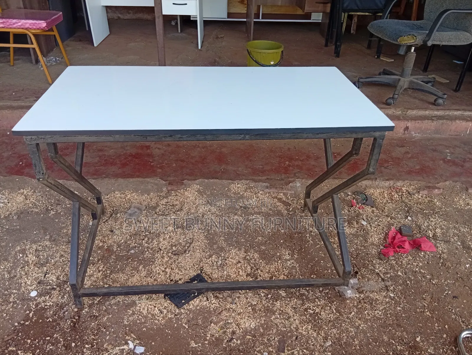 Metallic Study Desk