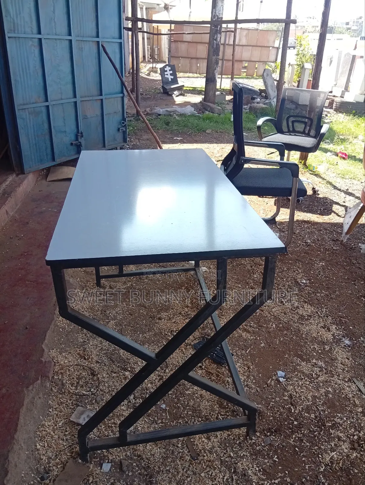 Metallic Study Desk