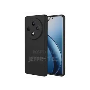 Silicon Back for Oppo Reno 12f 5g. Black