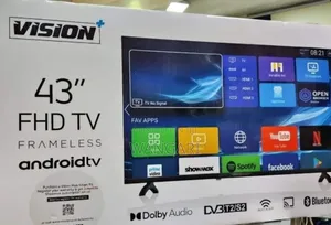 Frameless, Vision Plus 43 Inch FHD Android Tv