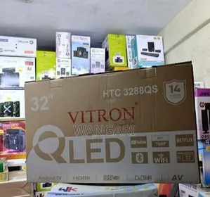 Clear Screen Resolution Qled 32 Inch Vitron Television