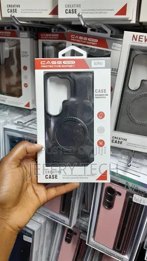 Vaoli Samsung Galaxy S26 Ultra Leather Magsafe Invisible Stand Case