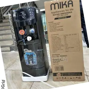 Mika Black Hot and Cold Dispenser Restocked