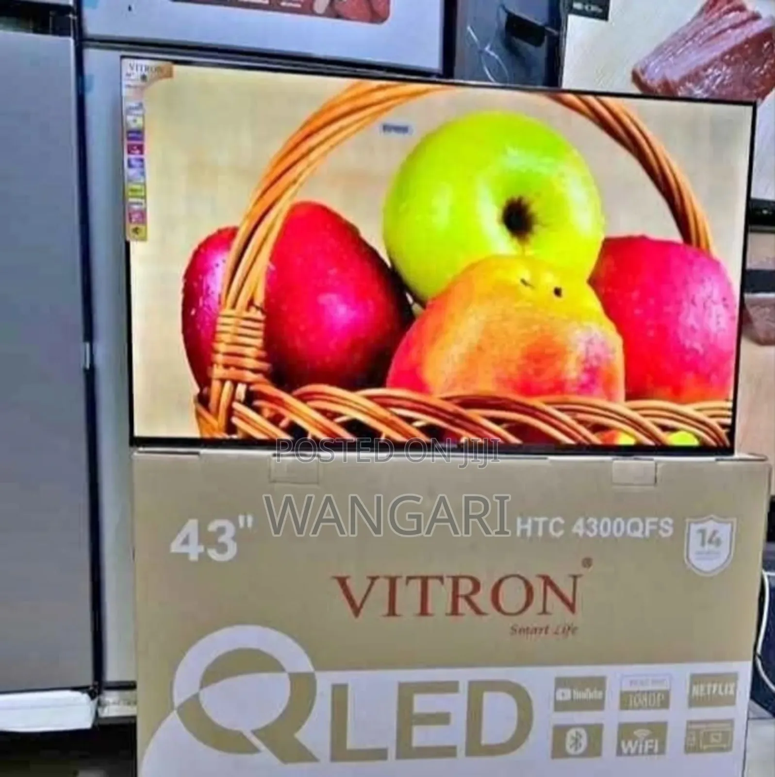 Wifi Enabled Vitron 43 Inch Qled Android Tv