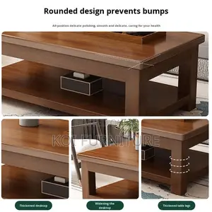 Coffee Table; Mahogany Made Rectangular Coffee Table