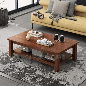 Coffee Table; Mahogany Made Rectangular Coffee Table