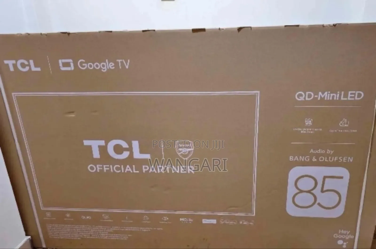 Wifi Enabled TCL 85 Inch Goggle 4 K HDR Television