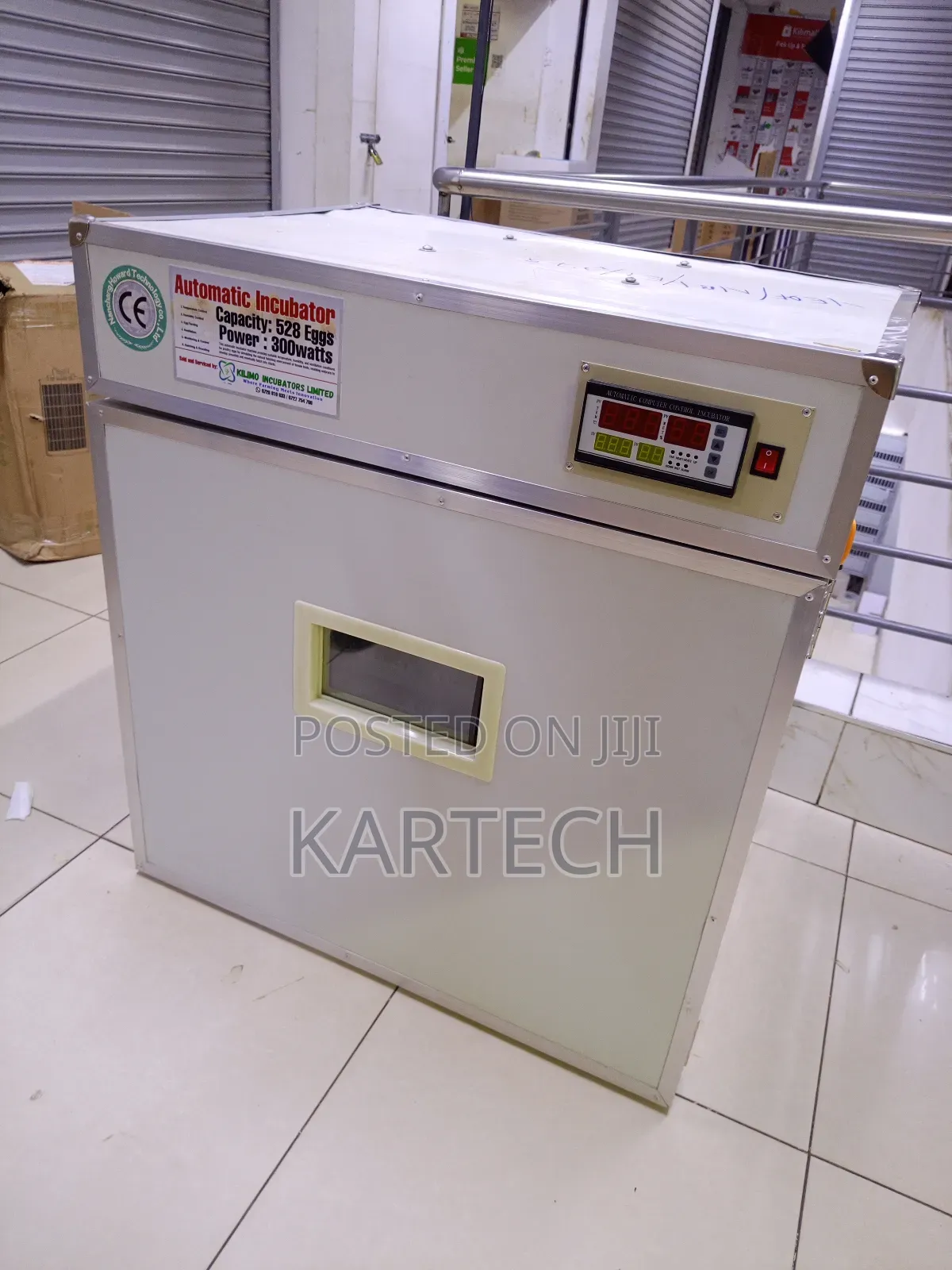 Kilimo 528 Eggs Automatic Incubator – 300w Digital Controller