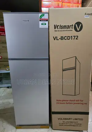 Silver Volsmart 172ltrs Double Door Refrigerator
