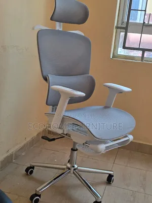 Orthopedic Office Chair Gray White