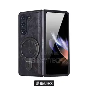 Samsung Galaxy Z Fold 7 Quality Leather Case With Adjustable Kickstand