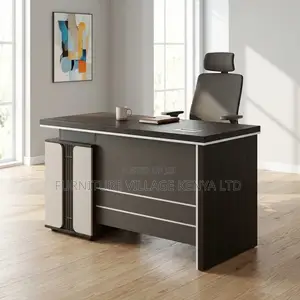 Office Desk; 1200mm Executive Office Desk With Fixed Drawers