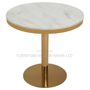 Dining Table; Round White Restaurant Dining Table