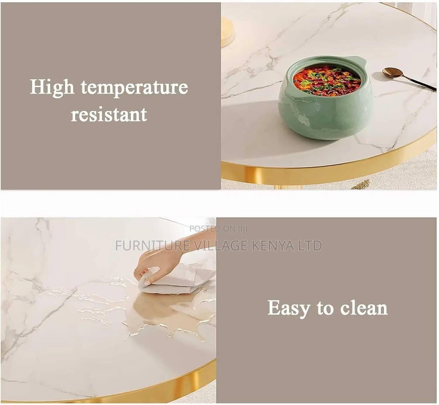 Dining Table; Round White Restaurant Dining Table