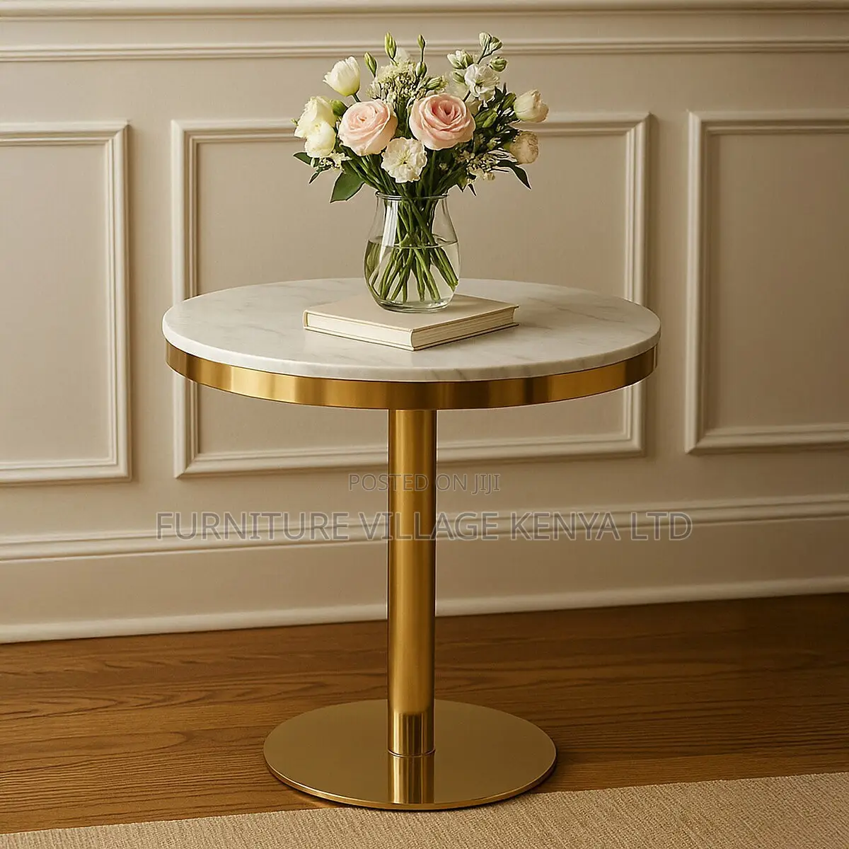 Dining Table; Round White Restaurant Dining Table