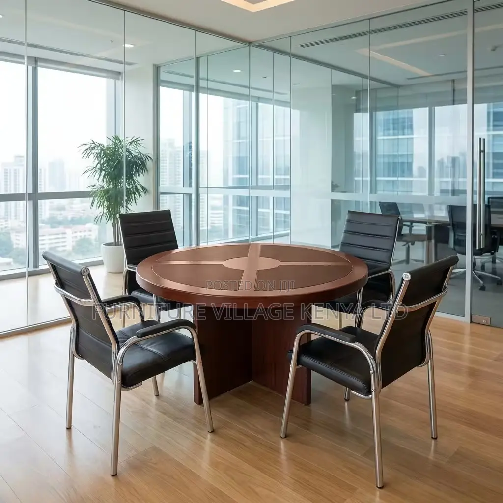 Conference Table; 1.2m Round Office Conference Table