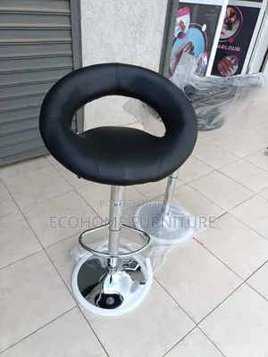 Leather Adjustable Swivel Bar Stool