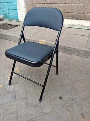 Padded Foldable Black Chair