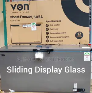 Von Freezer 505l Fully Tropicalized, Fast Freezer - Front Drainage