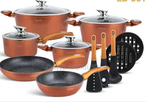 Edenburg 15pc Cookware Set(Burnt Orange).