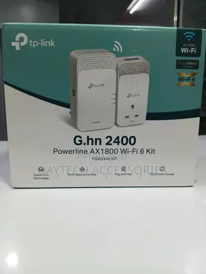 This Is a Tp-Link G.Hn2400 Powerline Ax1800 Wi-Fi 6 Kit ( Pgw2440 Kit)