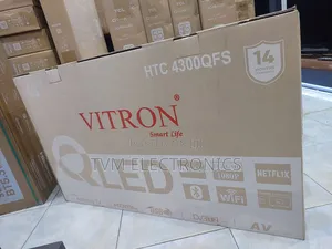 Vitron 43′′ Qled FHD Smart Android Tv- Htc4300qfs Bluetooth Enabled