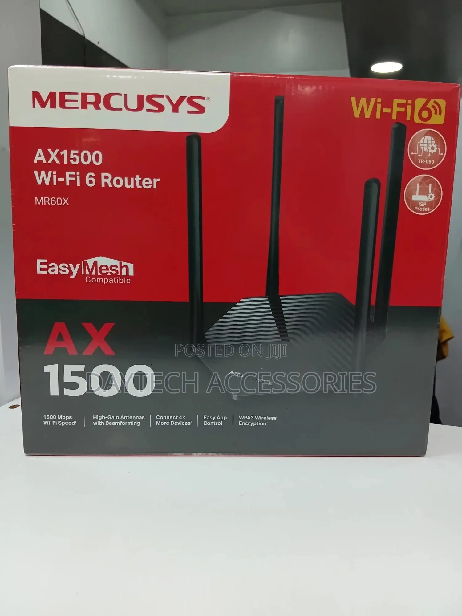 This Is a Mercusys Ax1500 Wi-Fi 6 Router (Model Mr60x).