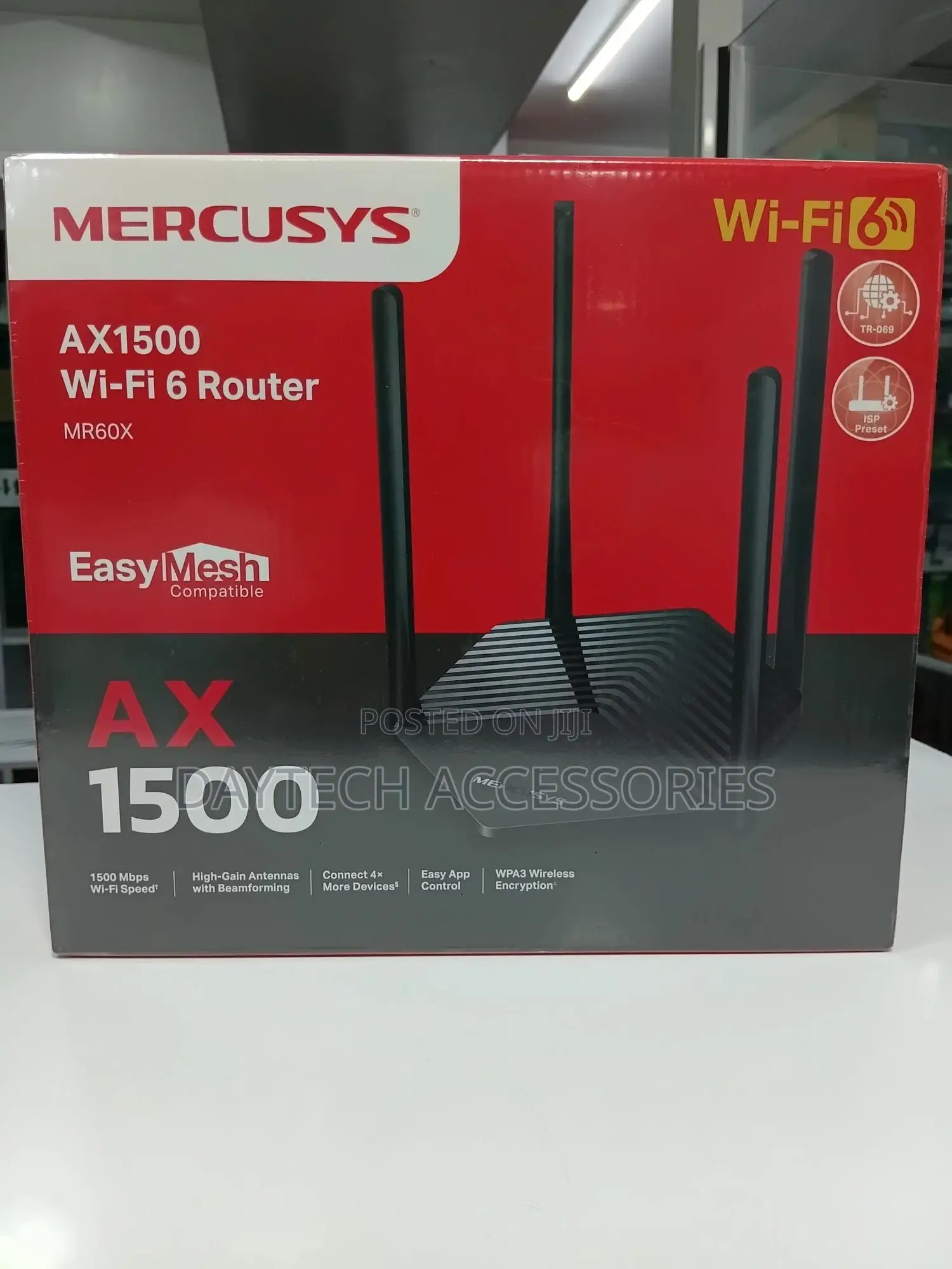 This Is a Mercusys Ax1500 Wi-Fi 6 Router (Model Mr60x).