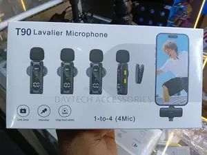 T-90 4 In 1 Wireless Lavalier Microphone.