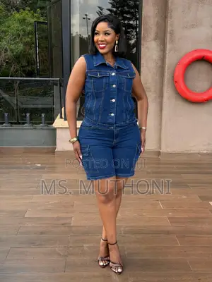 Ladies 2 Piece Denim Set