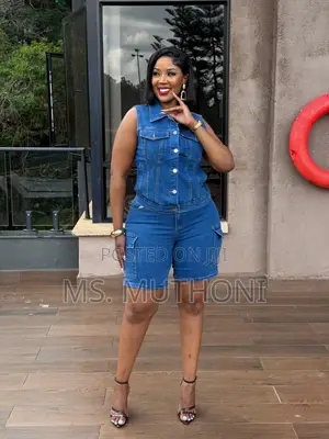 Ladies 2 Piece Denim Set