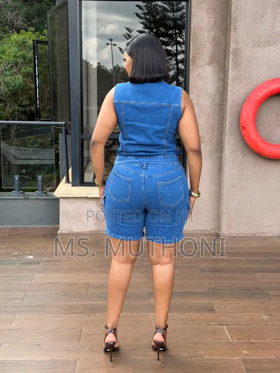 Ladies 2 Piece Denim Set