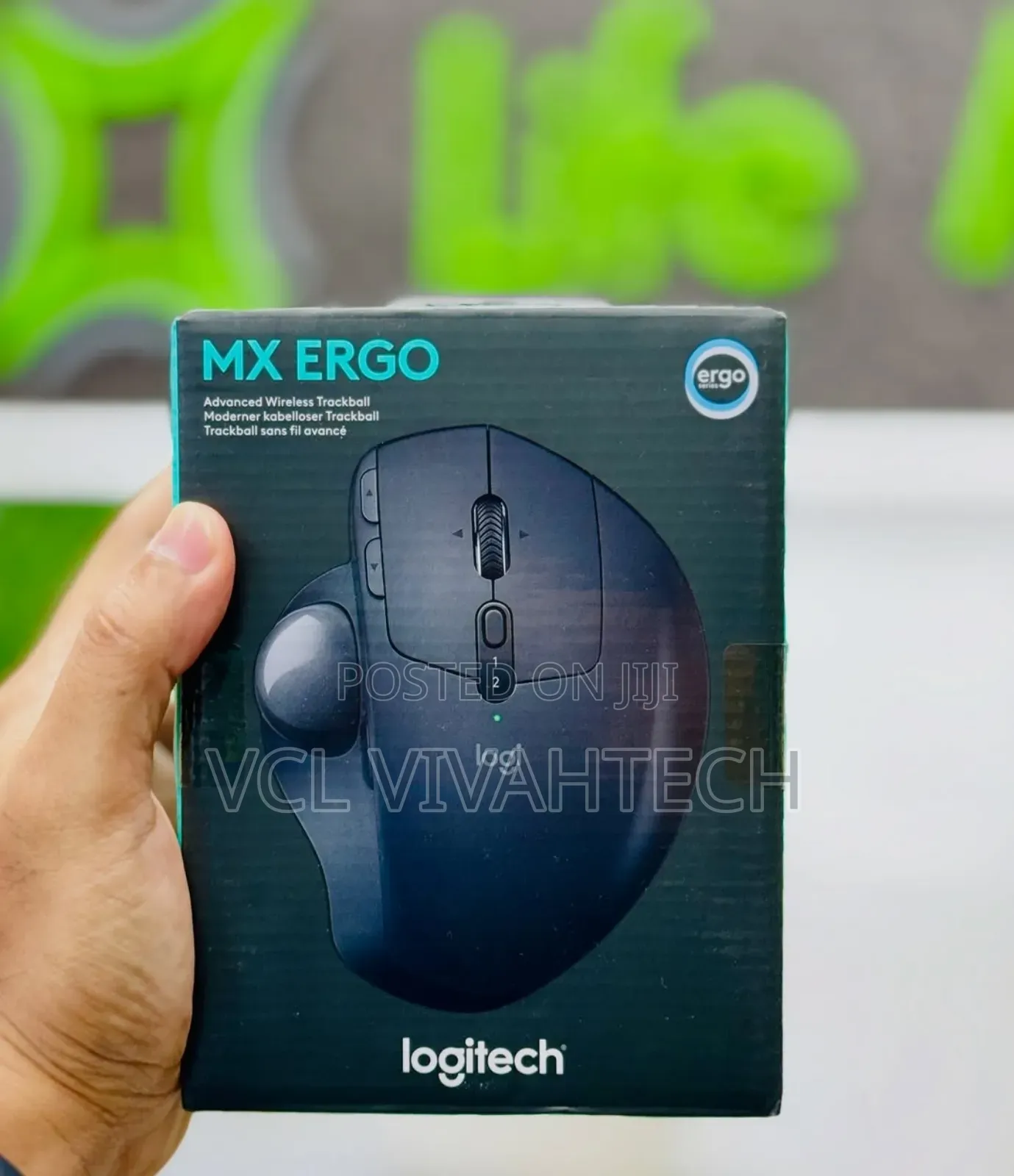 Logitech Mx Ergo Wireless Trackball Mouse Graphite
